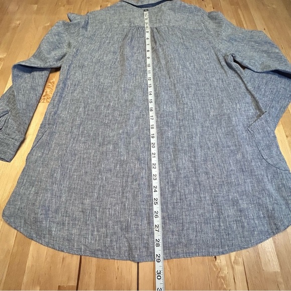 Jones New York Linen/Cotton Blend Tunic Blouse - Picture 7 of 11